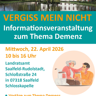 Werbebild zur Veranstaltung "Vergiss mein nicht"