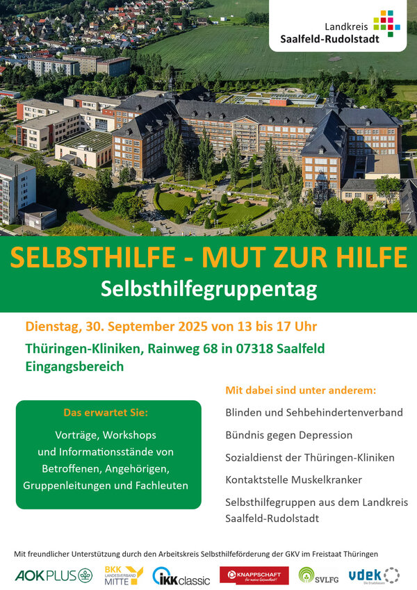 Bild vergr&ouml;&szlig;ern: Flyer zum Selbsthilfegruppentag am 30. September 2025