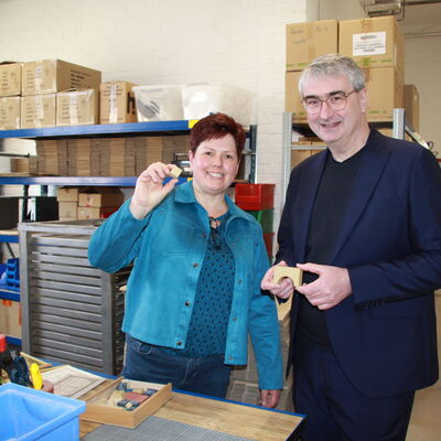 Bild vergr&ouml;&szlig;ern: Landrat Marko Wolfram besucht Ankerstein GmbH in Rudolstadt