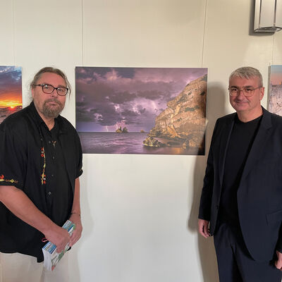 Axel Brümmer mit Landrat