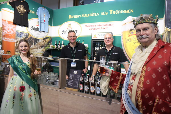 Stelldichein der Majestäten beim Saalfelder Brauhaus