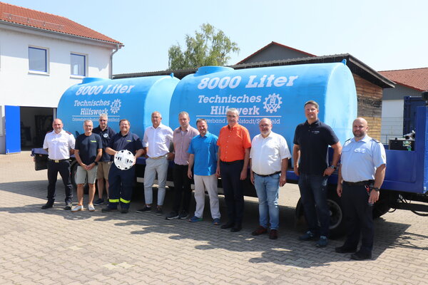 THW kann jetzt 20.000 Liter Wasser transportieren. Foto: Peter Lahann